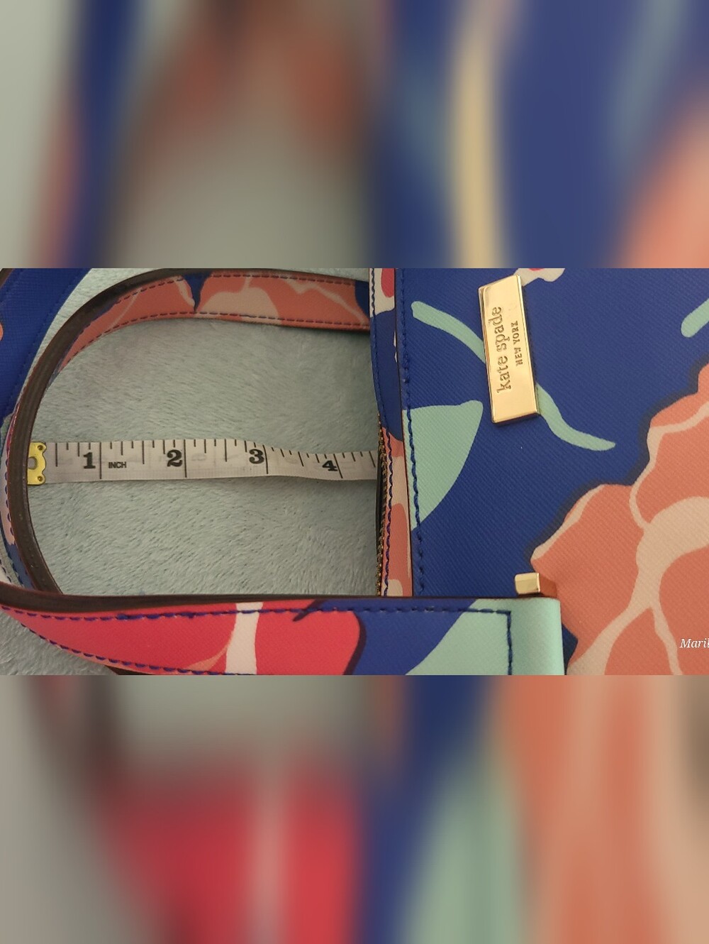 The Kate Spade Newbury Lane Small Felix Cherry Floral Satchel - Picture 14 of 16